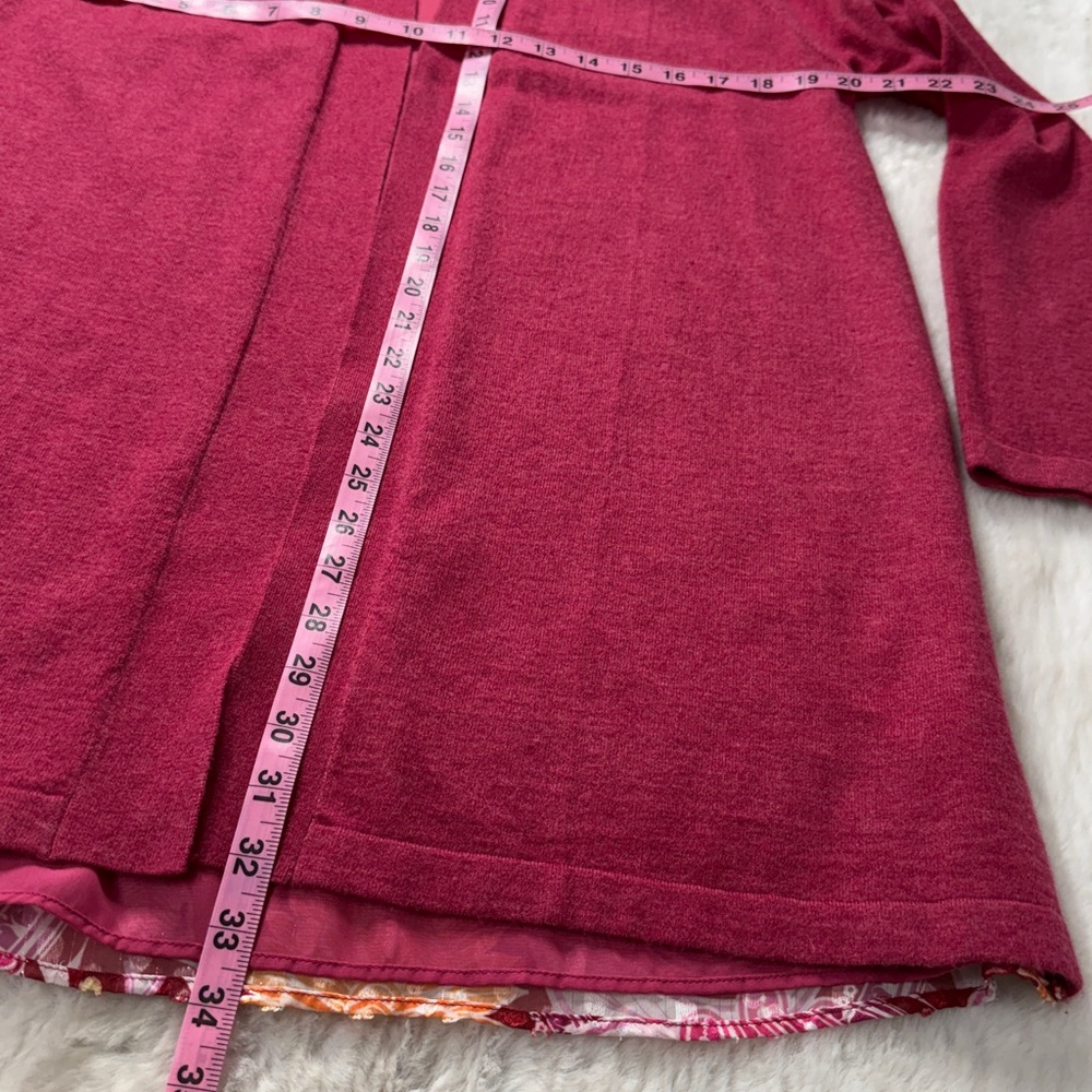 Soft‎ Surroundings Mesa Mirage Open Knit Cardigan M Paisley Lightweight Relaxed - Picture 10 of 16